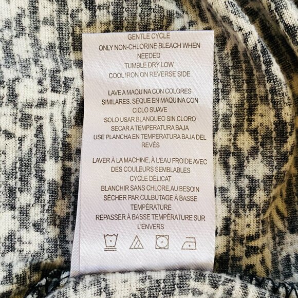 Steve Madden NEW Black w/ White Floral Pattern Dress "Cloud Dancer" size M - Picture 10 of 10